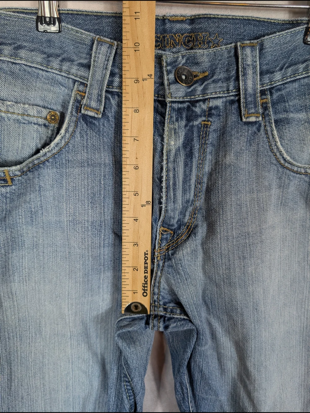 Cinch Carter Relaxed Straight Fit Jeans Men's Size 32x38 Light Wash Western